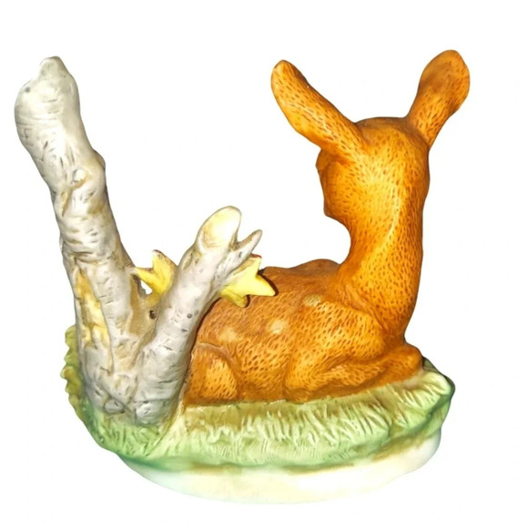 Vintage Homco Bisque Porcelain Fawn Figurine - Picture 2 of 3